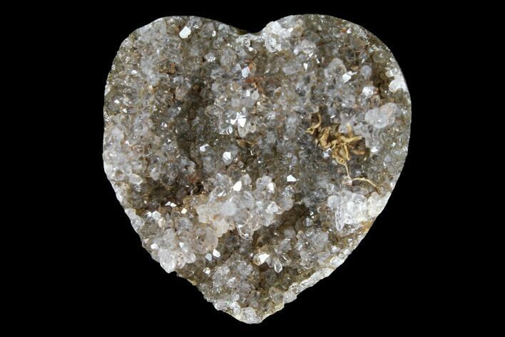 Quartz Crystal Cluster Heart - Uruguay #128691